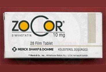 ZOCOR 10 mg 28 tablet kutu görseli