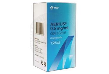 AERIUS 0.5 mg/ml 150 ml oral çözelti kutu görseli