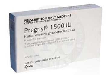 PREGNYL 1500 IU 3 ampül kutu görseli