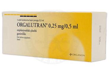 ORGALUTRAN 0.25mg/0.5 ml enj.çöz. 5 şırınga kutu görseli