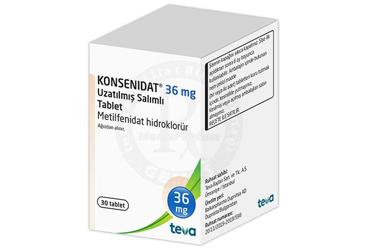 KONSENIDAT 36 mg uzatılmış salınımlı tablet (30 tablet) kutu görseli