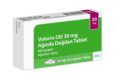 VELORIN OD 30 mg ağızda dağılan 30 tablet { Teva } kutu görseli