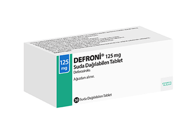 DEFRONI 125 mg SUDA DAGILABILEN 30 tablet kutu görseli