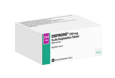 DEFRONI 250 mg SUDA DAGILABILEN 30 tablet kutu görseli