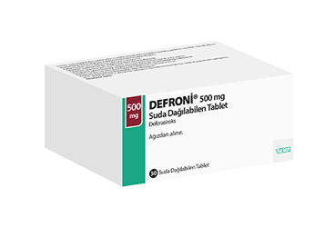 DEFRONI 500 mg SUDA DAGILABILEN 30 tablet kutu görseli