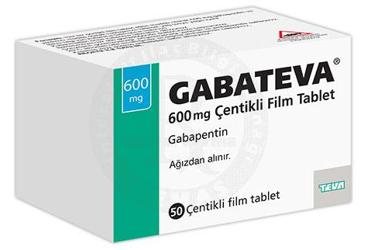 GABATEVA 600 mg 50 film tablet kutu görseli