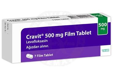CRAVIT 500 mg 7 film tablet { Teva } kutu görseli