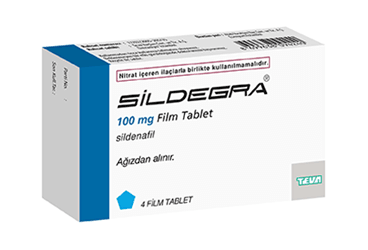 SILDEGRA 100 mg 4 film tablet { Teva } kutu görseli