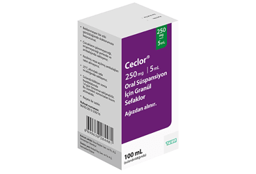 CECLOR 250 mg/5 ml oral süspansiyon için granül { Teva } kutu görseli