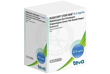 BUDECORT STERI-NEB 1 mg/2 ml nebulizasyon için inhilasyon süspansiyonu içeren tek dozluk 20 ampül kutu görseli