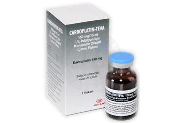 CARBOPLATIN TEVA 150 mg/15 ml IV inf. için konsantre çöz. içeren flakon kutu görseli