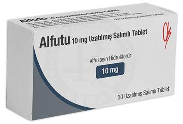 ALFUTU 10 mg uzatılmış salınımlı 30 tablet kutu görseli
