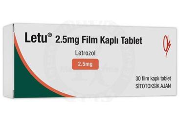 LETU 2.5 mg 30 film kaplı tablet kutu görseli