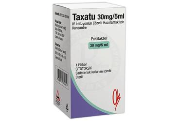 TAXATU 30 mg /5 ml IV infüzyonluk çözelti hazırlamak için konsantre (1 flakon) kutu görseli