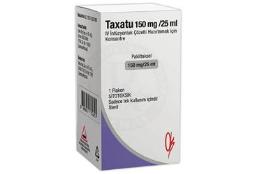 TAXATU 150 mg /25 ml IV infüzyonluk çözelti hazırlamak için konsantre (1 flakon) kutu görseli