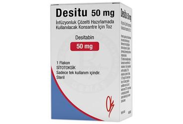 DESITU 50 mg infüzyonluk çözelti hazırlamada kullanılacak konsantre için toz kutu görseli