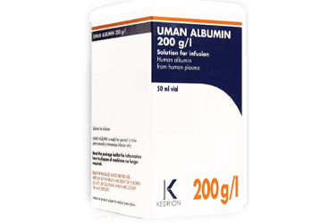 UMAN ALBUMIN %20 50 ml 1 flakon kutu görseli