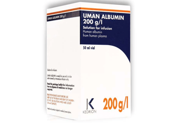UMAN ALBUMIN %20 100 ml 1 flakon kutu görseli