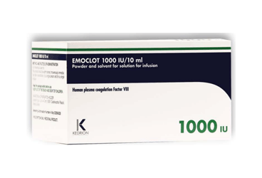 EMOCLOT DI FAKTOR VIII 1000 IU 1 flakon kutu görseli