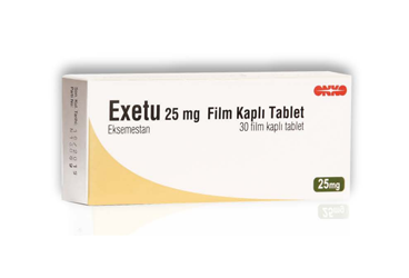 EXETU 25 mg 30 film kaplı tablet kutu görseli