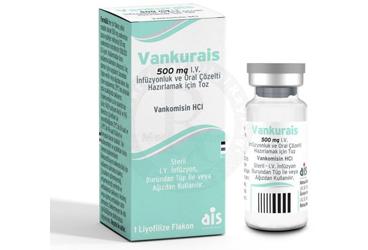 VANKURAIS 500 mg I V infüzyonluk ve oralçözelti hazırlamak için toz (1 flakon) kutu görseli