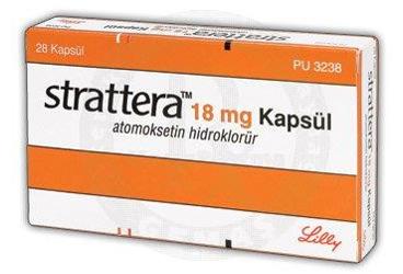 STRATTERA 18 mg 28 kapsül kutu görseli