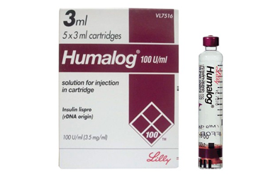 HUMALOG 100/IU/ml 3 ml 5 kartuş kutu görseli