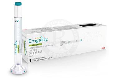 EMGALITY 120 mg/ml enjeksiyonluk çözelti içeren kullanıma hazır kalem (1 kalem) kutu görseli