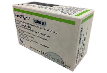NOVOEIGHT 1500IU enjeksiyonluk çözelti hazırlamak için toz ve çözücü kutu görseli