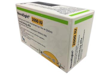 NOVOEIGHT 2000IU enjeksiyonluk çözelti hazırlamak için toz ve çözücü kutu görseli