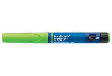NORDITROPIN NORDIFLEX 15 mg/1.5 ml enjeksiyonluk çözelti içeren kullanımahazır kalem kutu görseli