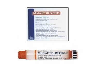 MIXTARD 30 HM 100 IU 5X3 ml 5 kartuş kutu görseli