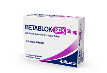 BETABLOK SDK 50 mg kontrollü salımlı 20 film tablet kutu görseli