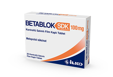 BETABLOK SDK 100 mg kontrollü salımlı 20 film tablet kutu görseli