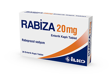RABIZA 20 mg 28 enterik kaplı tablet kutu görseli