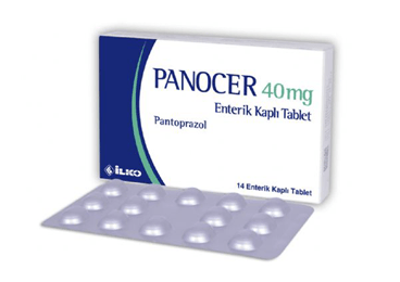 PANOCER 40 mg 14 enterik kaplı tablet kutu görseli