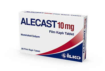 ALECAST 10 mg 28 film kaplı tablet kutu görseli