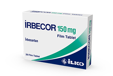 IRBECOR 150 mg 28 film kaplı tablet kutu görseli