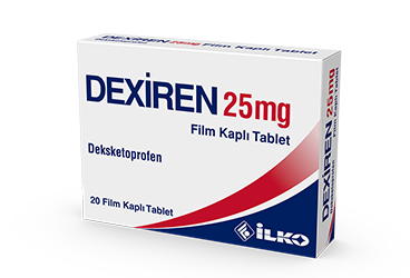 DEXIREN 25 mg 20 film kaplı tablet kutu görseli