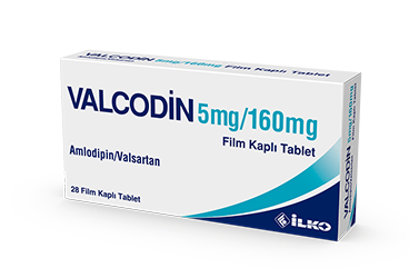 VALCODIN 5 mg/160 mg 28 film kaplı tablet kutu görseli