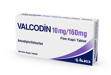 VALCODIN 10 mg/160 mg 28 film kaplı tablet kutu görseli