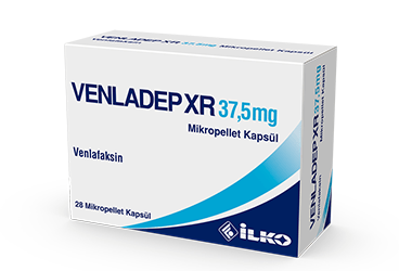 VENLADEP XR 37.5 mg 28 mikropellet kapsül kutu görseli