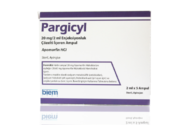 PARGICYL 20 mg/2 ml enj. çözelti içeren ampül (5 ampül) kutu görseli