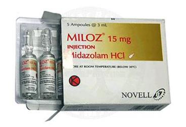 MILOZ 15 mg/3ml 5 ampül kutu görseli