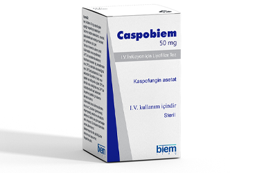 CASPOBIEM 50 mg I.V infüzyon için liyofilize toz 1 flakon kutu görseli