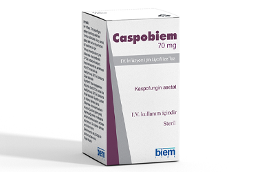 CASPOBIEM 70 mg I.V infüzyon için liyofilize toz 1 flakon kutu görseli