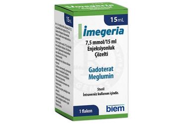 IMEGERIA 7.5 mmol/15 ml enjeksiyonluk çözelti (15 ml 1 flakon) kutu görseli