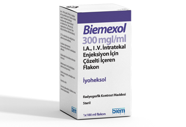 BIEMEXOL 300 MGI/ml IA. IV. intratekal enjeksiyon için çözelti içeren 50 ml 1 flakon kutu görseli