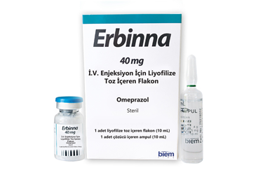 ERBINNA 40 mg IV enjeksiyon için liyofilize toz içeren flakon kutu görseli