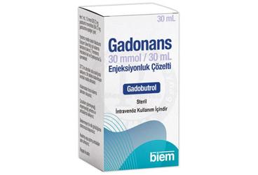 GADONANS 30 mmol/30 ml enjeksiyonluk çözelti (30 ml) kutu görseli